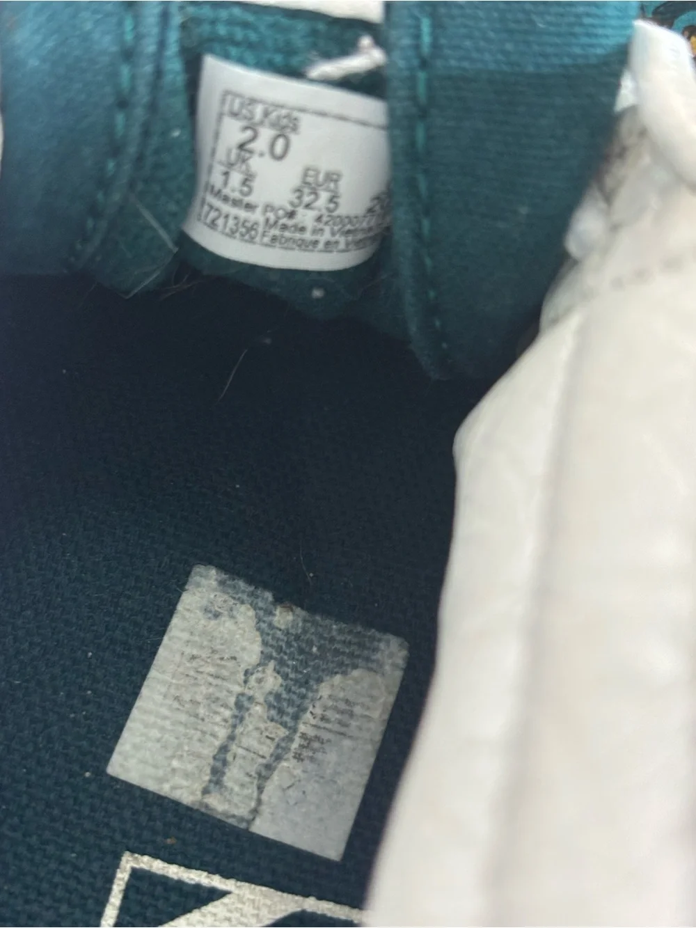 Vans Kids High-Top Sneakers in Teal with Dragon Graphic